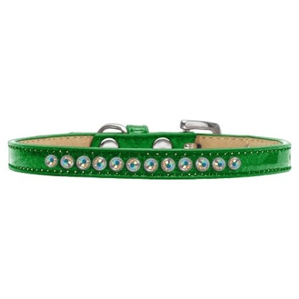 AB Crystal Size 10 Emerald Green Puppy Ice Cream Collar