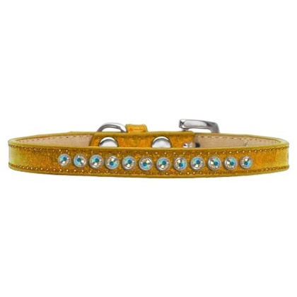 AB Crystal Size 10 Gold Puppy Ice Cream Collar