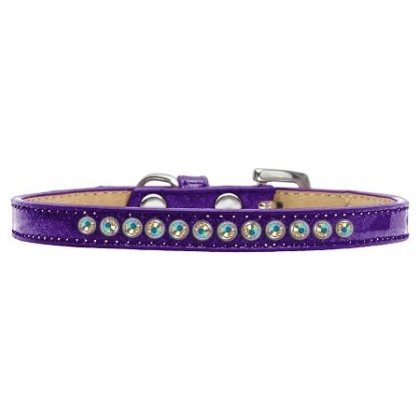 AB Crystal Size 10 Purple Puppy Ice Cream Collar