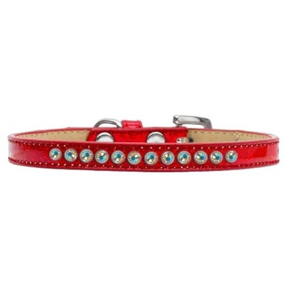 AB Crystal Size 10 Red Puppy Ice Cream Collar