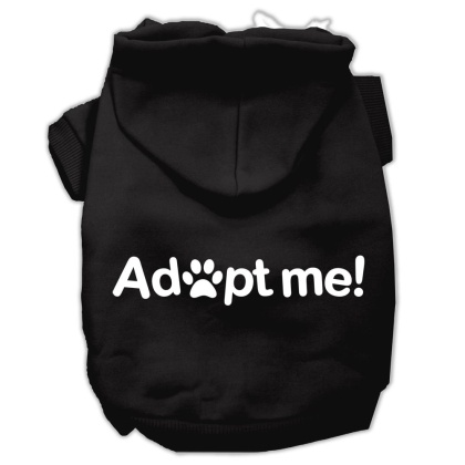 Adopt Me Screen Print Pet Hoodies Black Size Lg