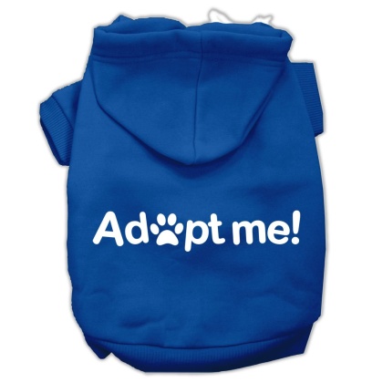 Adopt Me Screen Print Pet Hoodies Blue Size Lg