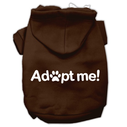 Adopt Me Screen Print Pet Hoodies Brown Size Lg
