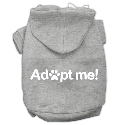 Adopt Me Screen Print Pet Hoodies Grey Size Lg