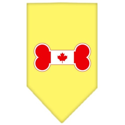 Bone Flag Canadian Screen Print Bandana Yellow Large