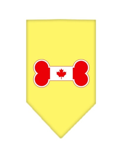Bone Flag Canadian Screen Print Bandana Yellow Large