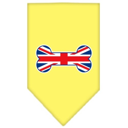 Bone Flag UK Screen Print Bandana Yellow Large