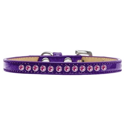 Bright Pink Crystal Size 10 Purple Puppy Ice Cream Collar