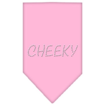 Cheeky Rhinestone Bandana Light Pink Large