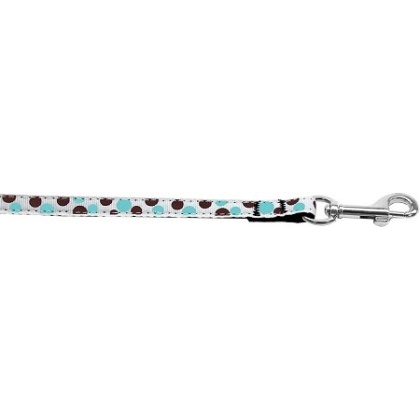 Confetti Dots Nylon Collar Baby Blue 3/8 wide 4ft Lsh
