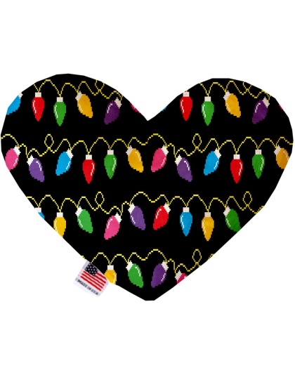 Digital Christmas Lights 6 Inch Heart Dog Toy