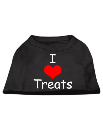 I Love Treats Screen Print Shirts Black Lg