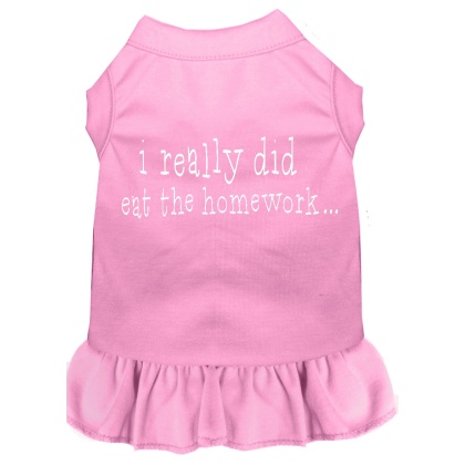 I really did eat the Homework Screen Print Dress Light Pink 4X (22)