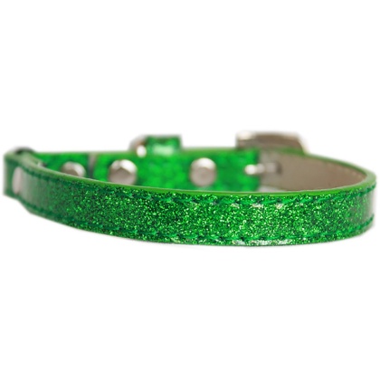 Ice Cream Plain Cat safety collar Emerald Green Size 10