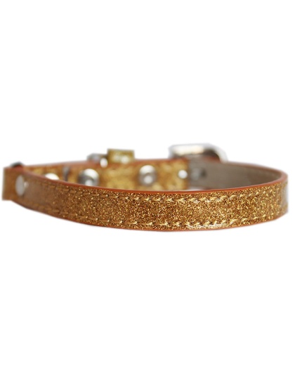 Ice Cream Plain Cat safety collar Gold Size 10