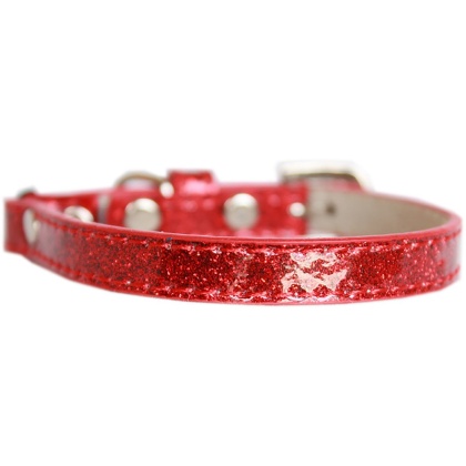 Ice Cream Plain Cat safety collar Red Size 10