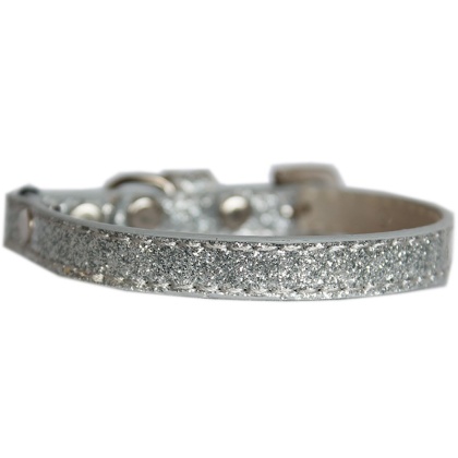 Ice Cream Plain Cat safety collar Silver Size 10