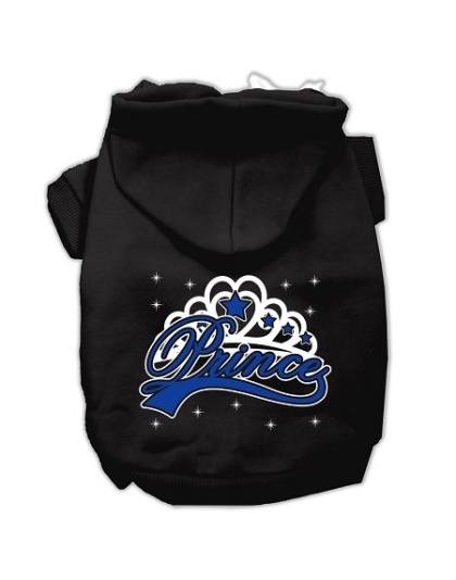I'm a Prince Screen Print Pet Hoodies Black Size Lg