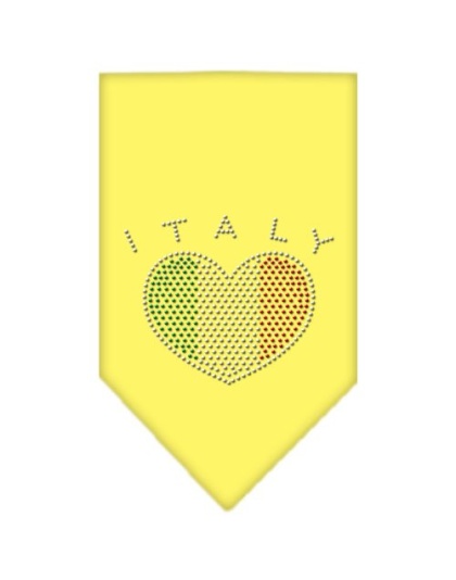 Italy Rhinestone Bandana Yellow Large