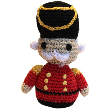 Knit Knacks Major Mistletoe the Nutcracker Organic Cotton Small Dog Toy