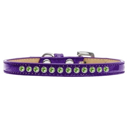 Lime Green Crystal Size 10 Purple Puppy Ice Cream Collar