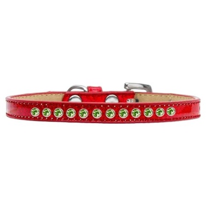 Lime Green Crystal Size 10 Red Puppy Ice Cream Collar
