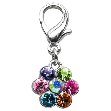 Lobster Claw Flower Charm Multi Color