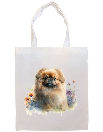 Pekingese Canvas Tote Bag Style1